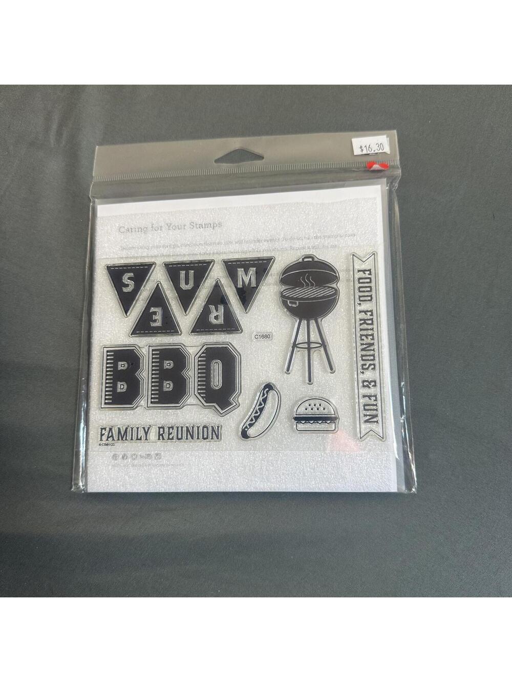 Close To My Heart BBQ Acrylic Stamp Set